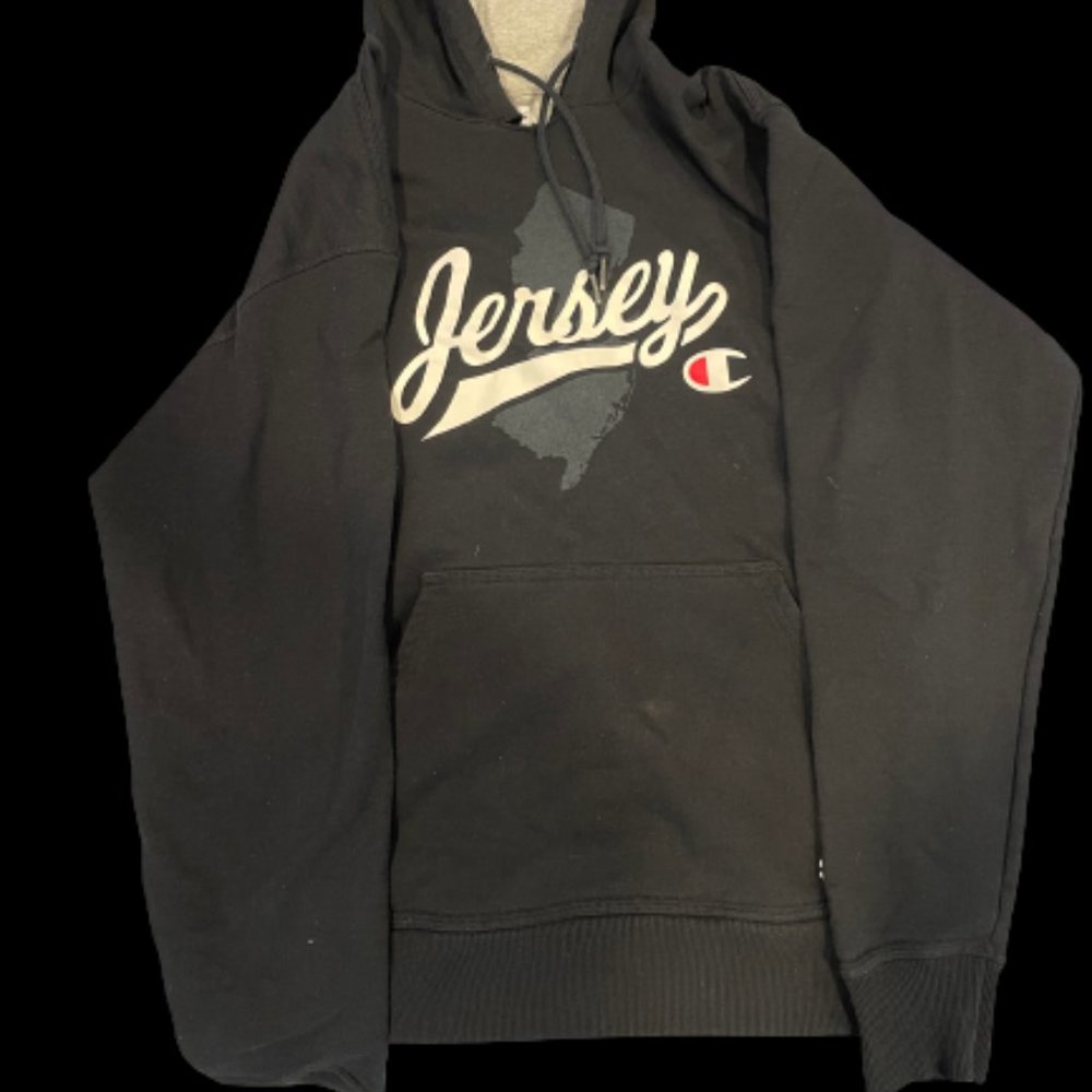 Black New Jersey Champion Hoodie